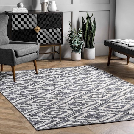 Nuloom Thea Geometric Global Cotton Area Rug 3ft x 5ft NEUP02A-305